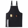 Muulaii Canvas Chef Apron, Cross Back Apron for Men Women