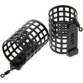 10x Cage Feeders for Carp & Coarse Fishing Round Weights 20g, 25g, 30g Durable, Precision Bait Delivery, Optimized Casting Distance, Versatile for Freshwater & Saltwater Tackle (20g Cage Feeders)