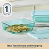 Pyrex Colors Tinted (11 Cup) Tinted Glass Large Rectangular Food
