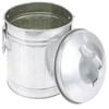 OHPHCALL Mini Trash Can with Lid Bucket Shaped Galvanized Garbage