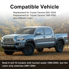 JDMON Light Grey Front Left Driver Side Seat Trim Panel Replacement for Toyota Tacoma Bucket Seats 1995-2004 Seat Track Cover Trim Replacement for 71812-04010-B2 7181204010B2