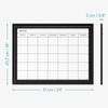 Navaris Framed Calendar Whiteboard for Wall - 18" x 24"