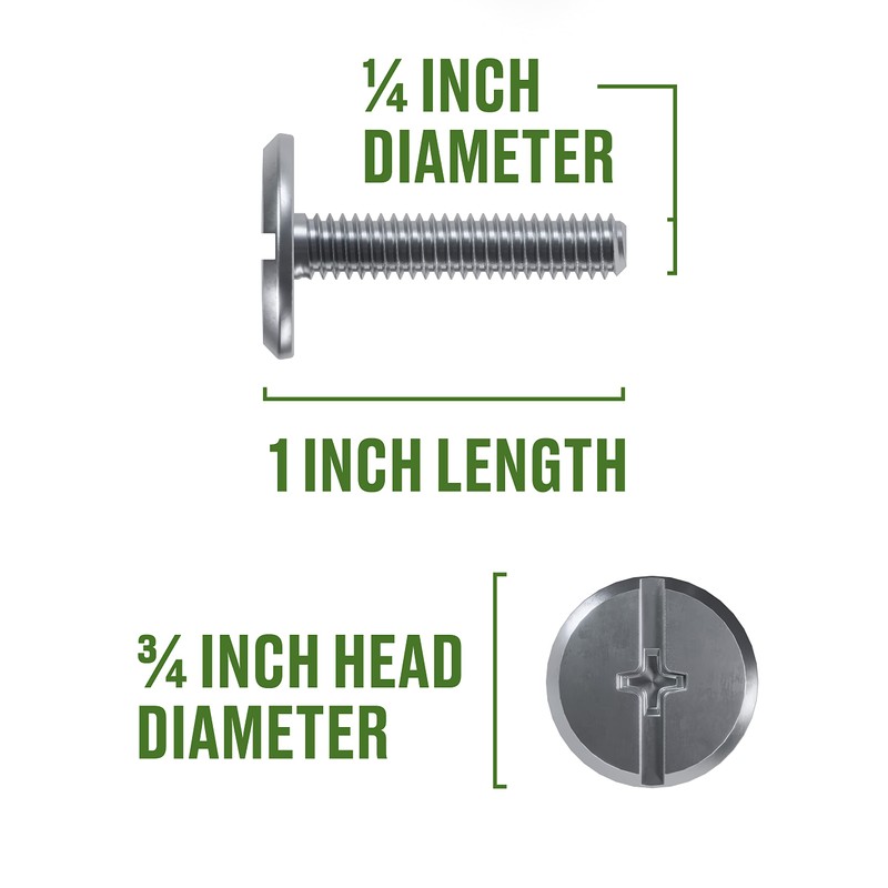 Hillman Group Combo Sidewalk Bolt, Hurricane Hardware, 100 Pieces, Rust-Resistant,