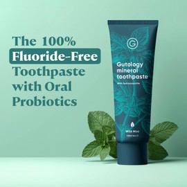 Gutology Gutology Natural Hydroxyapatite Toothpaste 120ml Microbiome Friendly Fluoride Free Toothpaste Remineralising Enamel Repair Suitable for Adults & Children Helps Sensitive Teeth Whitening - Wild Mint
