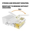Cablegeeker RJ45 Pass Through Connector, 50U Gold Plated 110-Pack Cat6