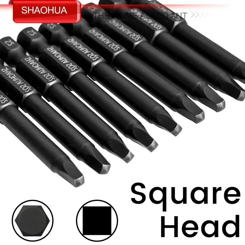 Square Drive Bits, 10PCS SQ0/1/2/3/4 Square Allen Wrench Drill Bits