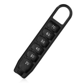 Lyreh Golf Tee Height Adjuster, Precision Tee Height Setter Gauge Tool Aid Plastic Golf Training Accessories Helper for Consistent Swings, 6 Heights