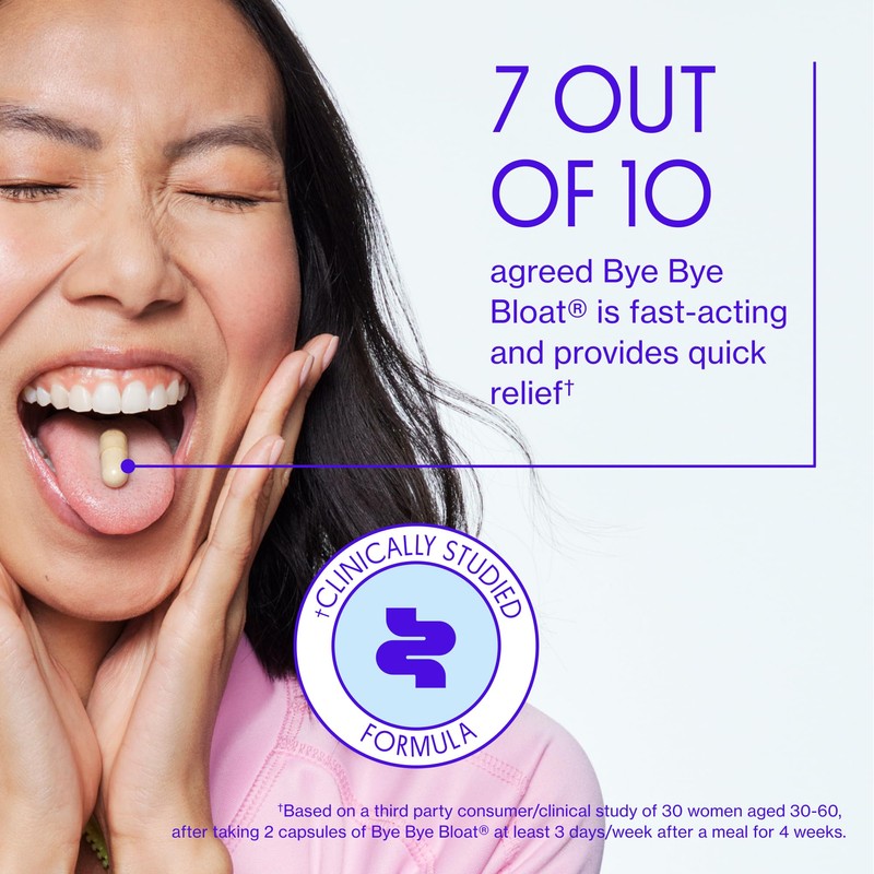 Love Wellness Bye Bye Bloat, Digestive Enzymes | Bloating Relief