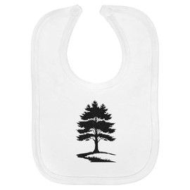 Azeeda 'Pine Tree' Soft Cotton Baby Bib (BI00056063)