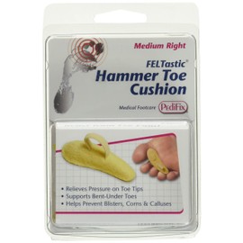 PediFix Felt Hammer Toe Crest Cushion, Medium, Right