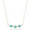 Bloom 0351-1240-0041-0000 December Birthstone Turquoise K10 Yellow Gold Necklace, Yellow