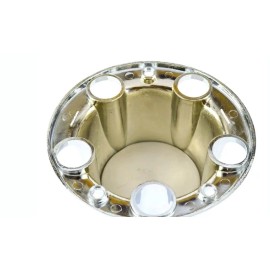 Aftermarket Products 4PC FOR 1980-1996 FORD F150 BRONCO VAN CHROME CENTER CAPS HUBS SET BLACK CENTER