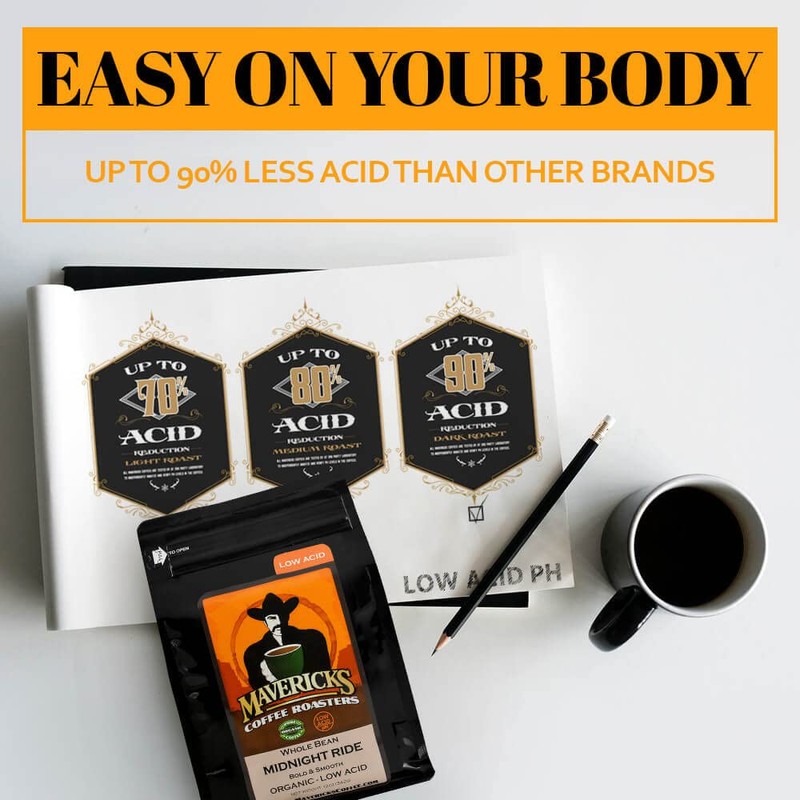 Dark French Low Acid Coffee (Whole Bean) - 100% Organic