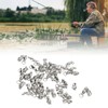50pcs Ball Bearing Swivels Connector High Strength Stainless Steel Solid