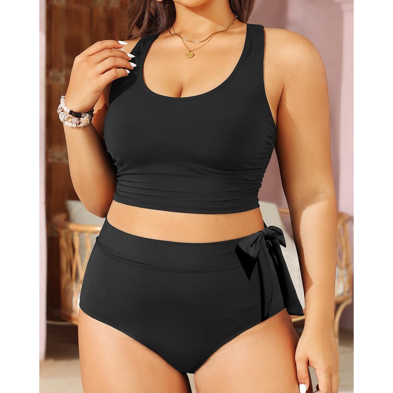 Trajes de baño de dos piezas de talla grande, bikini