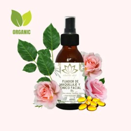 Fijador D Maquillaje Orgánico Y Tónico Facial Colágeno 125ml