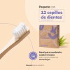Kit 12 Cepillos Dentales De Bambú Suaves Para Niños. B
