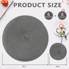 Homcomodar Round Table Place Mats Set of 6 Heat Resistant