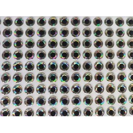 aoukoslt 310Pcs 6mm Black 3D Soft Holographic Fishing Lure Jig Fly Tying Material Craft Doll DIY Eyes, Fly Tying Materials