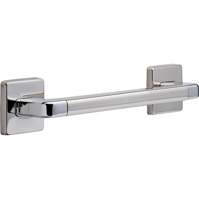 DELTA FAUCET 41912 Angular Modern Grab Bar, 12-Inch, Polished Chrome