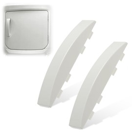 2 Pack Dryer Door Handle Replacement for GE GUD27ESSMWW GUD27ESSM1WW – Compatible with WE01X30378, WE01X25878, WE1M1068, PS1177202 – Stackable Dryer Door Handle
