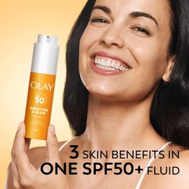 Olay Vitamin C Brightening Moisturizer SPF 50+ | Hydration, Glow & Dark Spot Correction