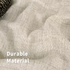 BGment Linen Curtains 36 Inch Length for Kitchen Cafe Window,
