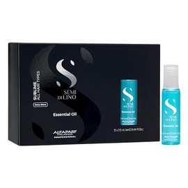 Alfaparf Milano Semi Di Lino Sublime Essential Oil - Ampolletas de Aceite Esencial para Brillo Intenso y Suavidad, Tratamiento Capilar con Enjuague, 1