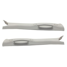 KarParts360 for Dodge Ram 1500/2500/3500 2002-2009 Grab Handle Driver and Passenger Side | Pair | Front | A Pillar Trim Molding | Light Graystone | Plastic | Replacement for 1TE75BD1AA, 1TE74BD1AA