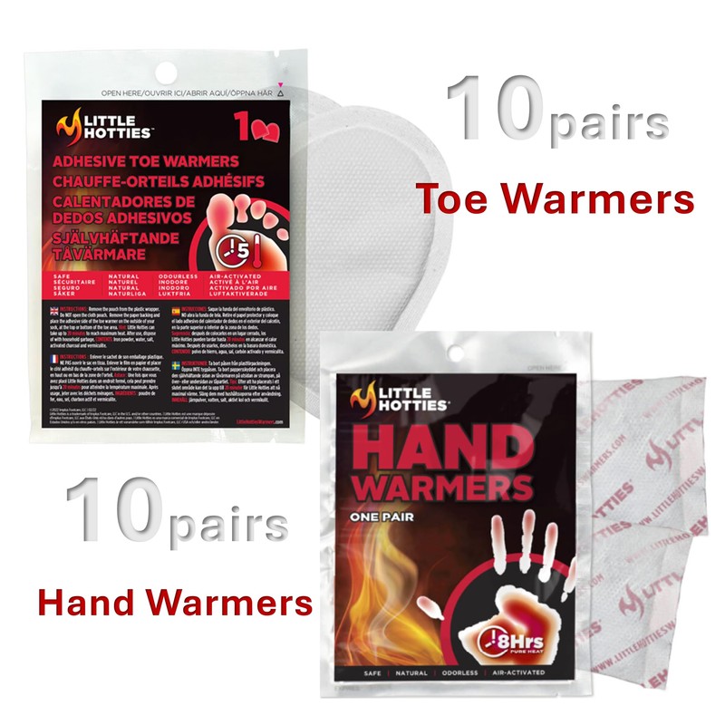 Hand and Toe Warmers Bundle - Little Hotties, 10 Pairs