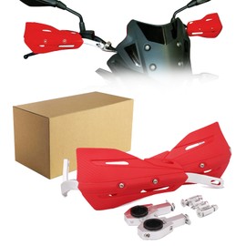 JFG Racing Universal 22 mm y 28 mm Protectores de mano de aluminio, Guardamanos Protectores para Dirt Bike, Motos de motocross Enduro, Rojo