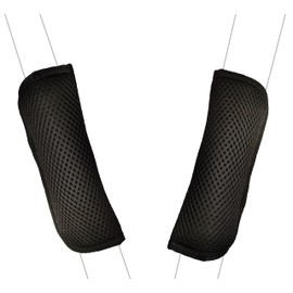 2 Pcs Baby Stroller Strap Covers Baby Car Seat Soft Seat Belt Cushion Pad for Newborns Infants Kid Shoulder Strap for Child Baby,toddler,Prevent rubbing from seat straps,Sewn together,No velcro(black)