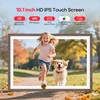 Frameo 10.1" Wood WiFi Digital Picture Frame with 32GB Memory,