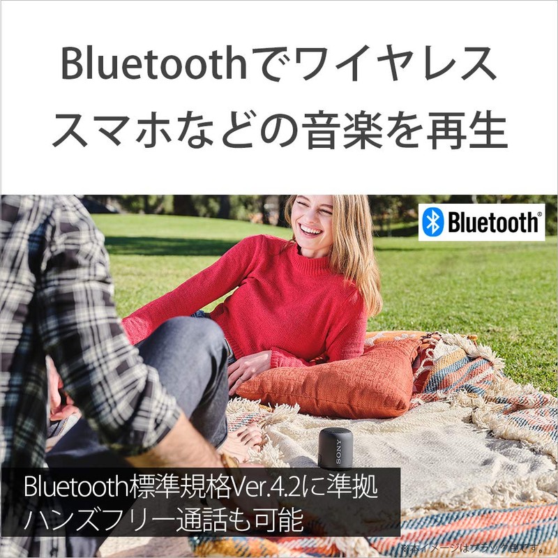 Sony SRS-XB12 Wireless Portable Speaker: Waterproof, Dustproof, Bluetooth Compatible, Deep