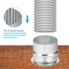 PATIKIL 3 Inch Duct Collar, 1 Pcs Duct Connector Flange