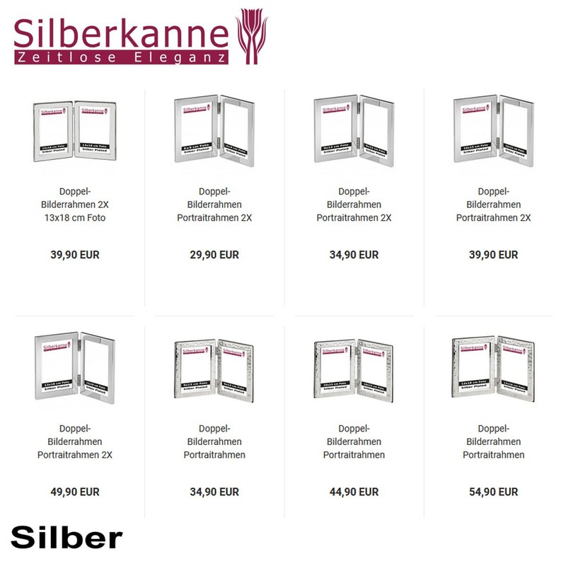 SILBERKANNE Double Clover Key Ring 7.5 x 4 x 0.5