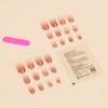 SEMTIM Nail Tips, 24 Pieces, Medium Short, Round False Nails,