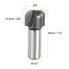 sourcing map 2pcs Bowl and Tray Bit 3/4" Cutting Diameter