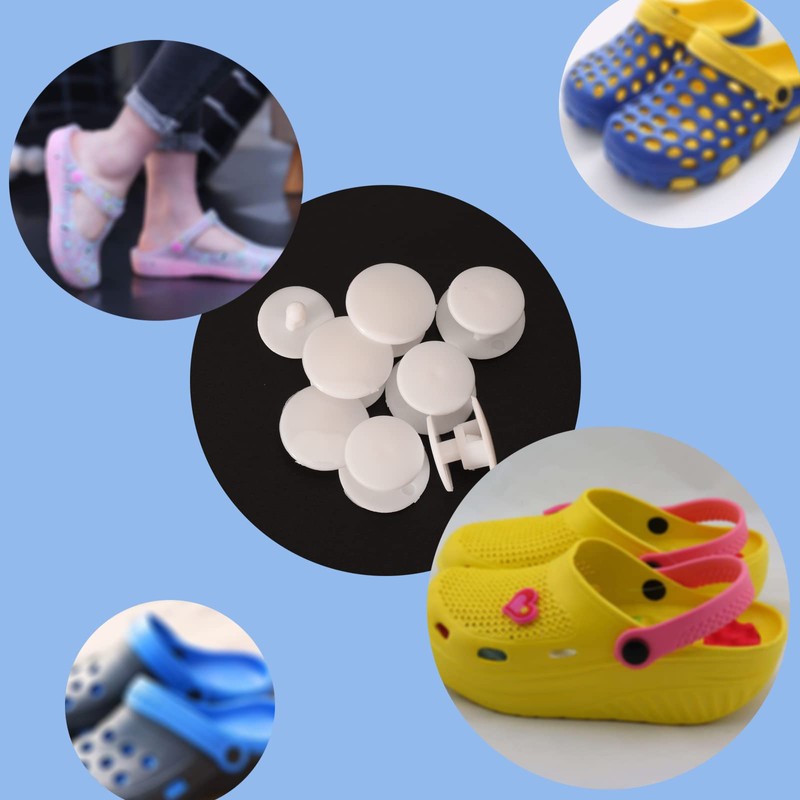 Croc Replacement Rivets, 10pcs Clog Garden Shoe Repair Rivets Compatible