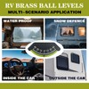 Geouniver 3-Pcs High-Visibility Ball Level Gauge For RV, Camper, Trailer