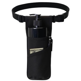 Bolsa para botella de masaje, funda para aceite de masaje, funda para loción, terapeuta de masaje, funda para aceite de masaje, loción para masaje (TH-XJ1kd-negro)