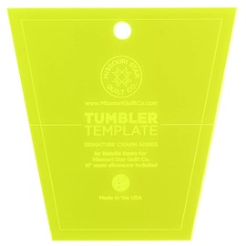 Acrylic Quilting Template, Tumbler - 5” Quilt Ruler for Charm Packs and Precut Fabric - Essential Quilt Supplies for Cutting Patterns and Sewing