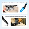MUOZLOP 50pcsT244D Jigsaw Blades，6TPIJig Saw Blades with Storage Case,T-Shank jig
