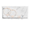 XINSUO Bathroom Tray, Decorative Tray, Dressing Table Tray (White Marble,