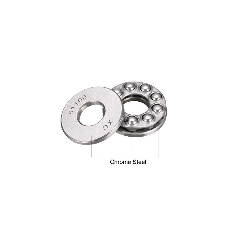 sourcing map 4 pieces miniature thrust ball bearings 51100 10