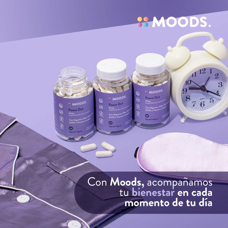 Dormir Sueño Profundo Magnesio Gaba 5htp Inositol Moods Sabor