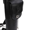Archery Arrow Quiver Cowhide Leather Arrows Holder Bag Shoulder Back