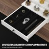 upcessory Cologne Organizer for Men, 5 Tier White Cologne Shelf,