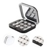 SAFIGLE 2pcs Magnetic Empty Eyeshadow Palette Versatile Makeup Tray for