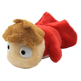 Studio Ghibli Ponyo on a cliff Fuzzy Ponyo On The Cliff By The Sea Small Swim Stuffed Length 16 cm